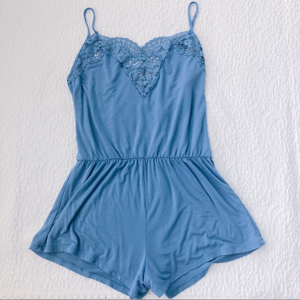 Victoria Secret sky blue romper